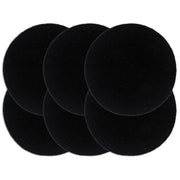 Placemats rond 38 cm effen zwart