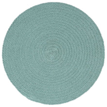 Placemats Rond 38 Cm Effen 4 Groen Katoen
