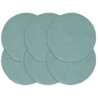 Placemats 6 St Rond 38 Cm Katoen Effen Groen