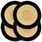 Placemats 38 cm set van 4 natuurlijk