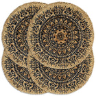 Placemats rond 38 cm blauw 4 stuks