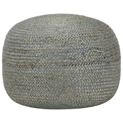 Poef 45x30 cm jute olijfgroen
