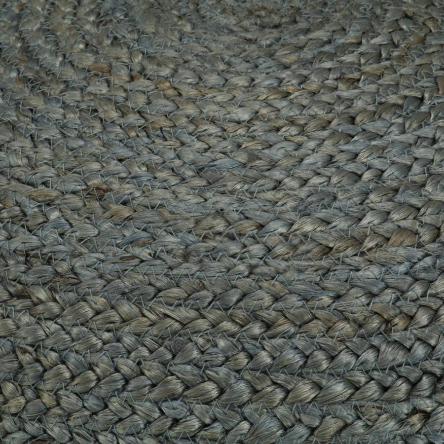 Poef Handgemaakt 45X30 Cm Jute Olijfgroen