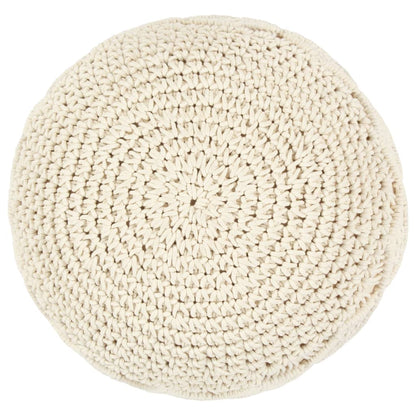 Poef Macramé Handgemaakt 45X30 Cm Katoen Patroon 4