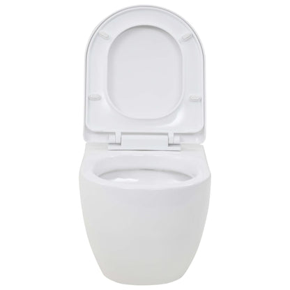 Hangend Toilet Met Verborgen Stortbak Keramiek Wit