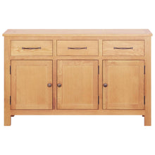 Dressoir 112X33,5X70 Cm Massief Eikenhout