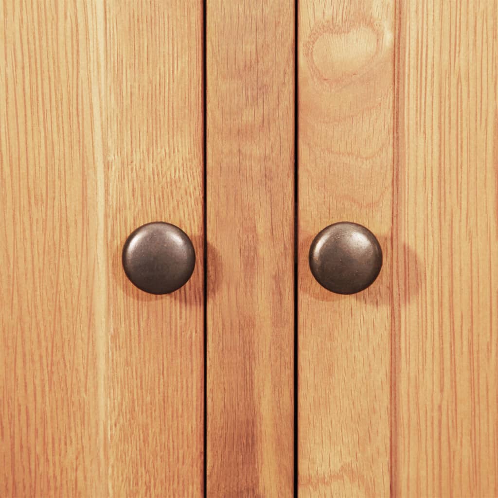Dressoir 112X33,5X70 Cm Massief Eikenhout
