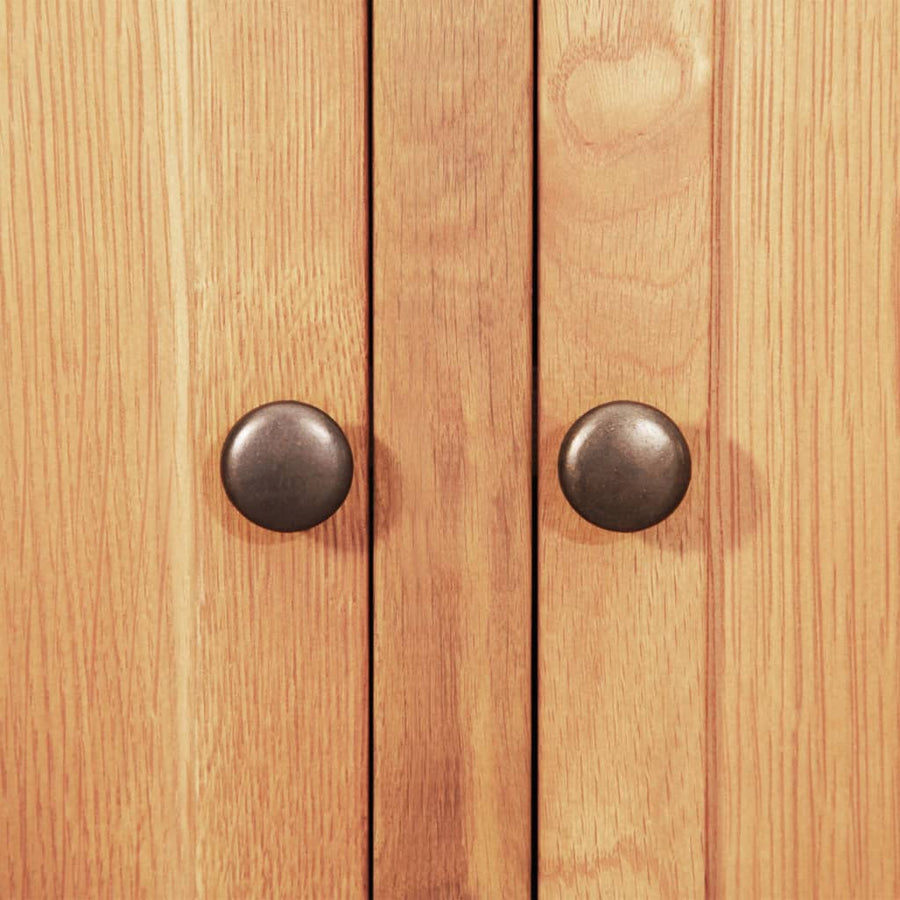 Dressoir 112X33,5X70 Cm Massief Eikenhout
