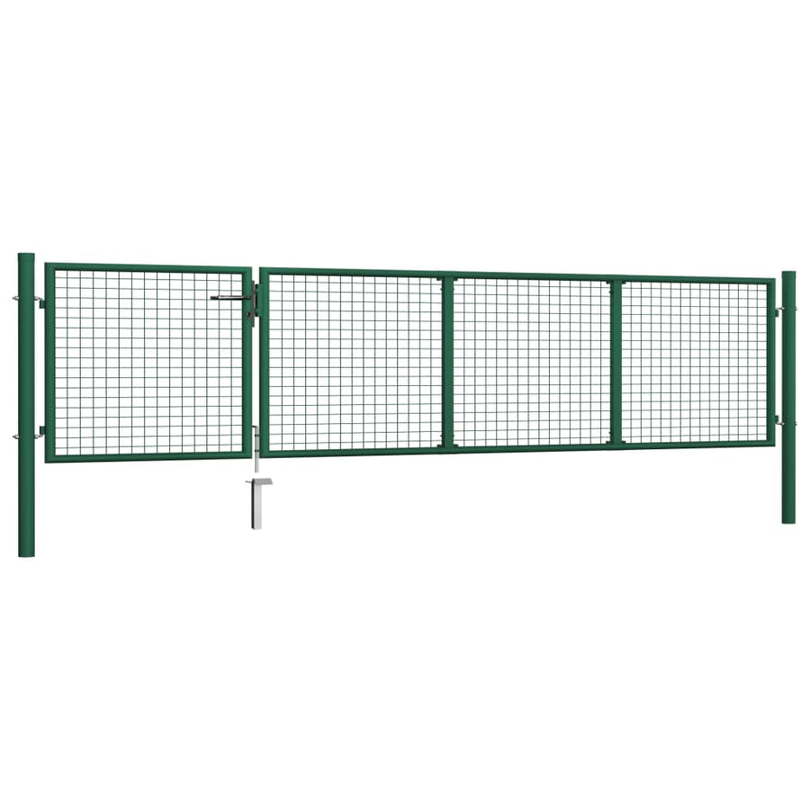 Poort Staal 350 x 75 cm Groen