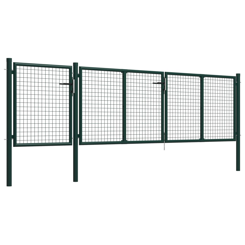 Poort 400x100 cm staal groen 400 x 100 cm Groen