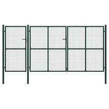 Poort 400x150 cm staal groen 400 x 150 cm Groen