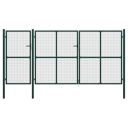 Poort 400x150 cm staal groen 400 x 150 cm Groen