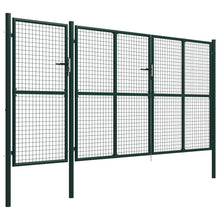 Poort 400x150 cm staal groen 400 x 150 cm Groen