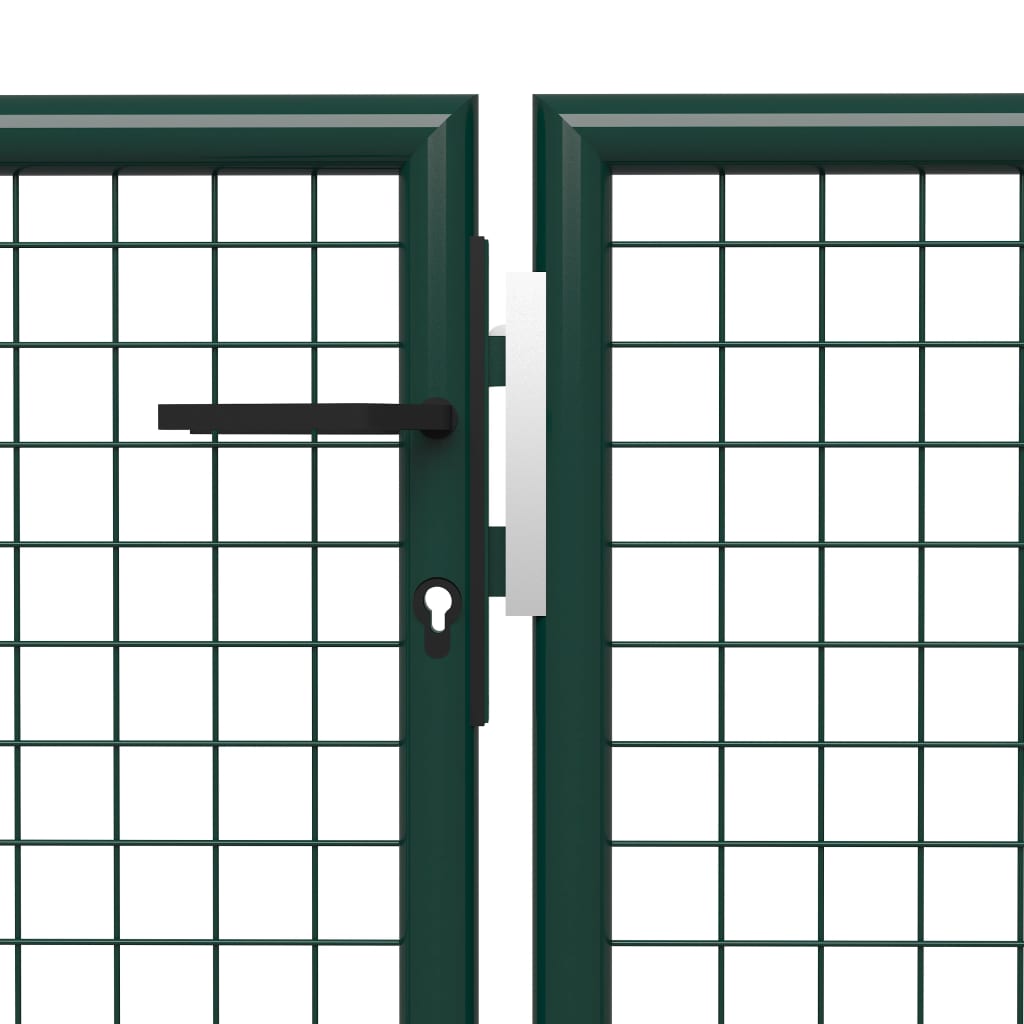 Poort 400x150 cm staal groen 400 x 150 cm Groen