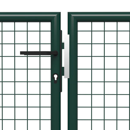 Poort 400x150 cm staal groen 400 x 150 cm Groen