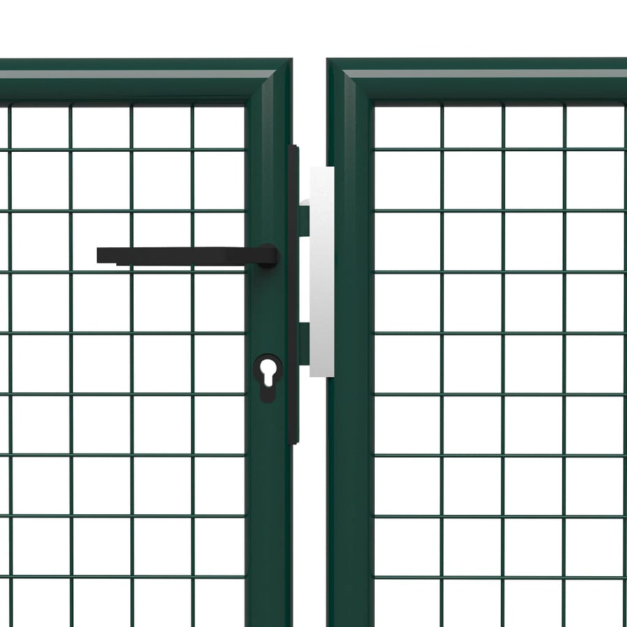 Poort 400x150 cm staal groen 400 x 150 cm Groen