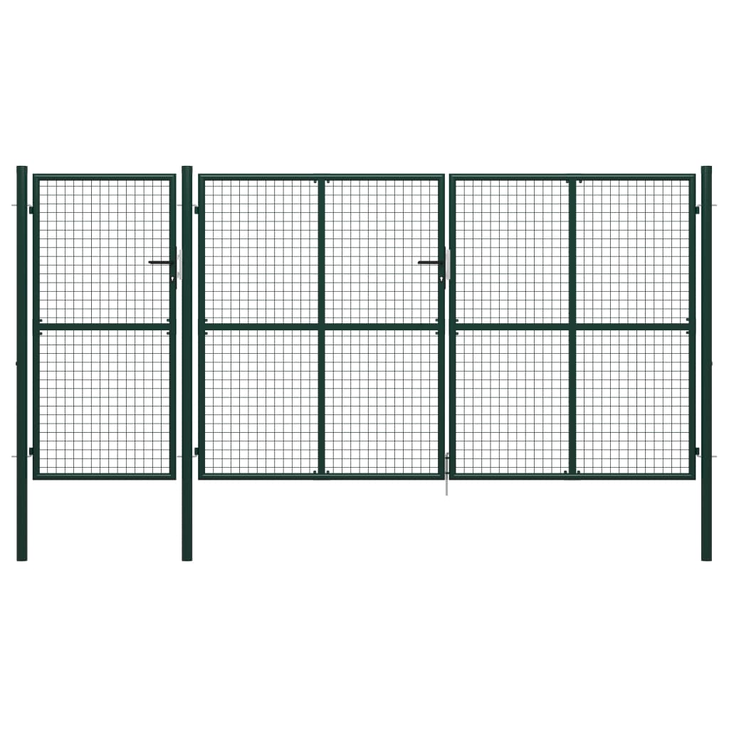 Tuinpoort Staal 400 x 200 cm Groen