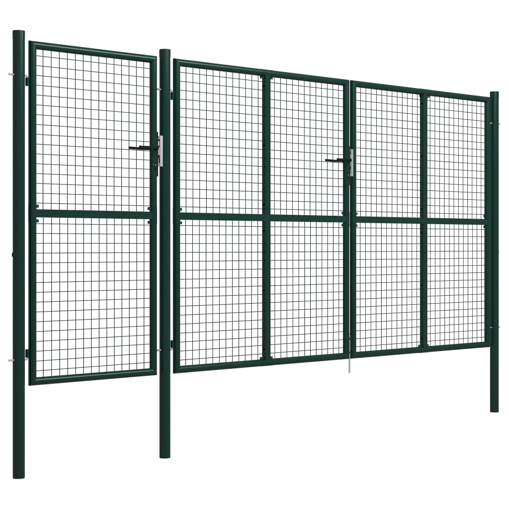 Tuinpoort Staal 400 x 200 cm Groen