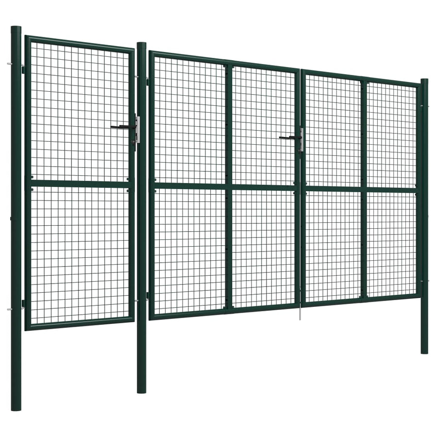 Tuinpoort Staal 400 x 200 cm Groen