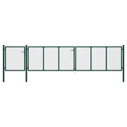 Tuinpoort staal 500x100 cm groen