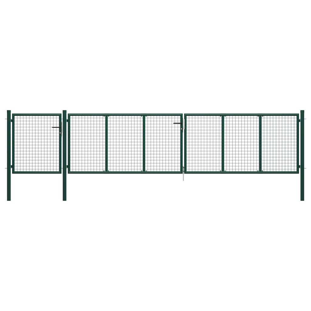 Poort 500x100 cm staal groen 500 x 100 cm Groen