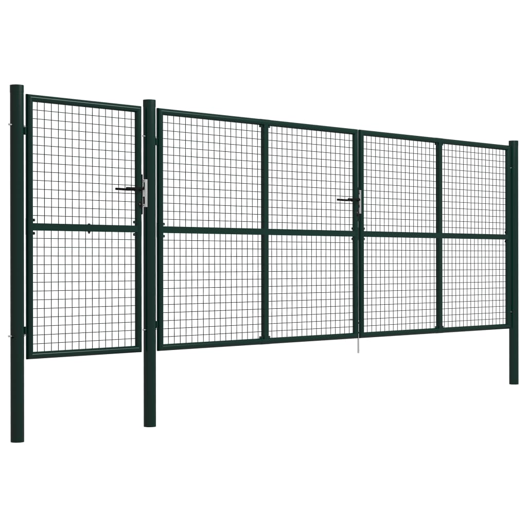 Tuinpoort Staal 500 x 150 cm Groen