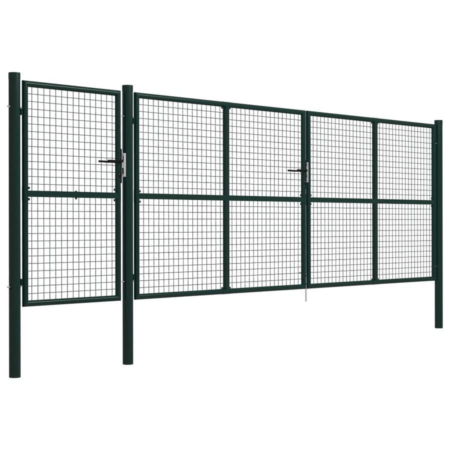 Tuinpoort Staal 500 x 150 cm Groen