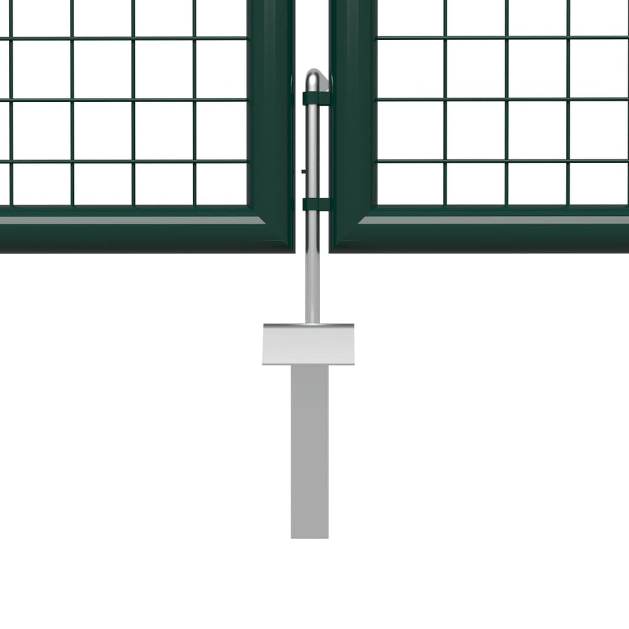 Tuinpoort Staal 500 x 150 cm Groen