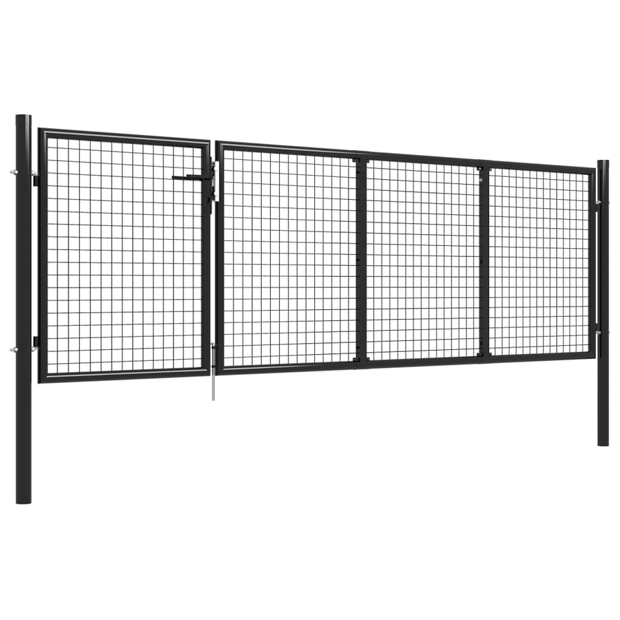 Poort 350x75 cm staal antraciet 350 x 75 cm Antraciet