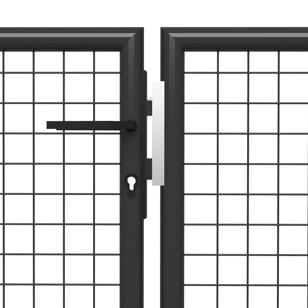 Poort Staal 350 x 150 cm Antraciet