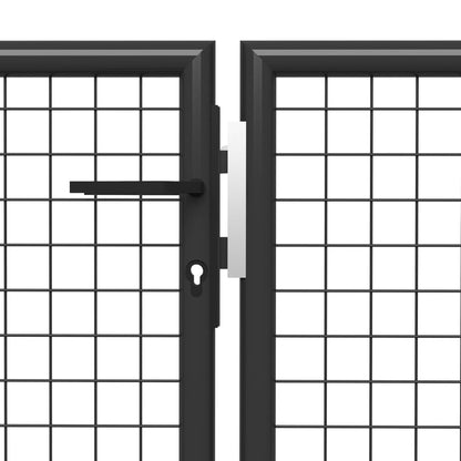 Poort Staal 350 x 150 cm Antraciet
