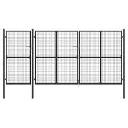 Gate 400x150 cm steel anthracite