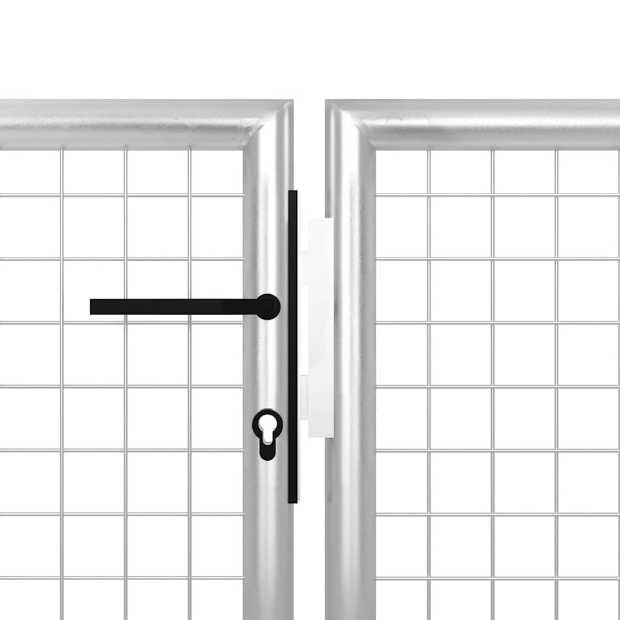Poort 350X175 Cm Staal Zilverkleurig