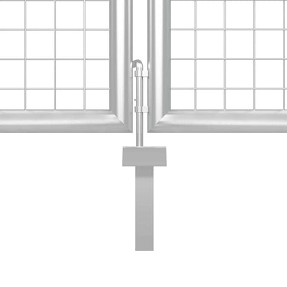 Poort 350X175 Cm Staal Zilverkleurig