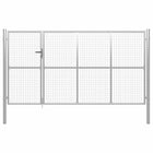Poort 350X200 Cm Staal Zilverkleurig