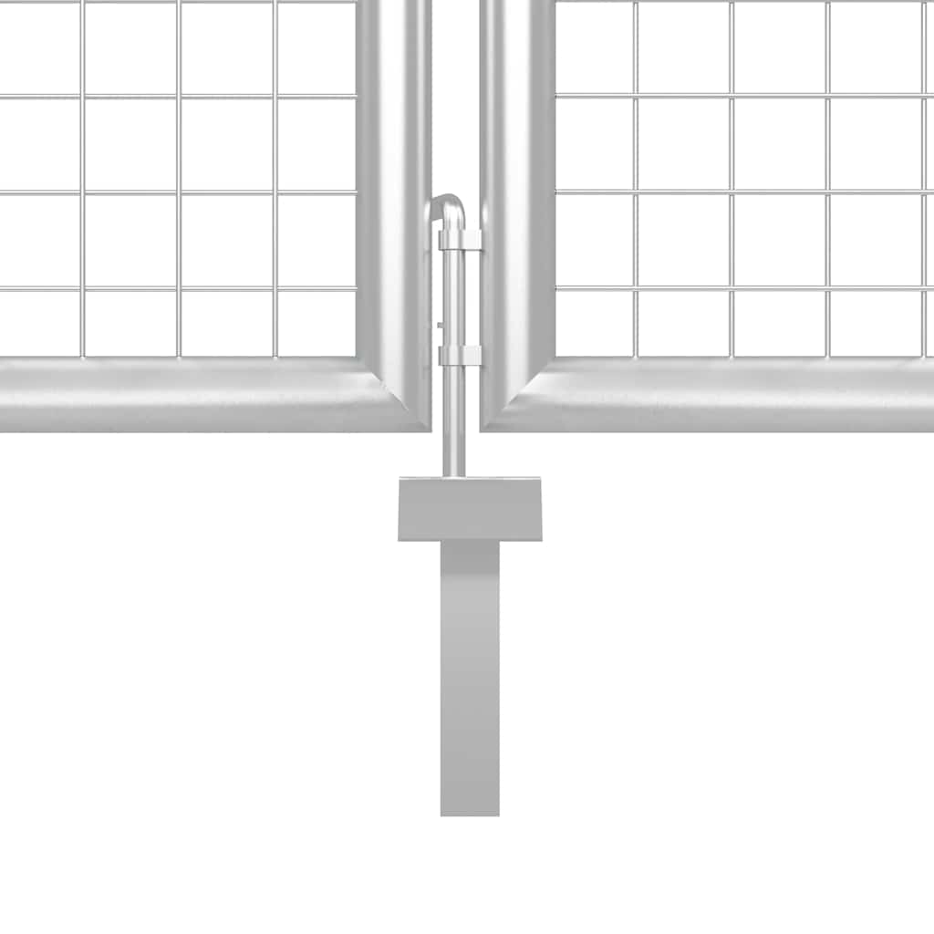 Poort 350X200 Cm Staal Zilverkleurig