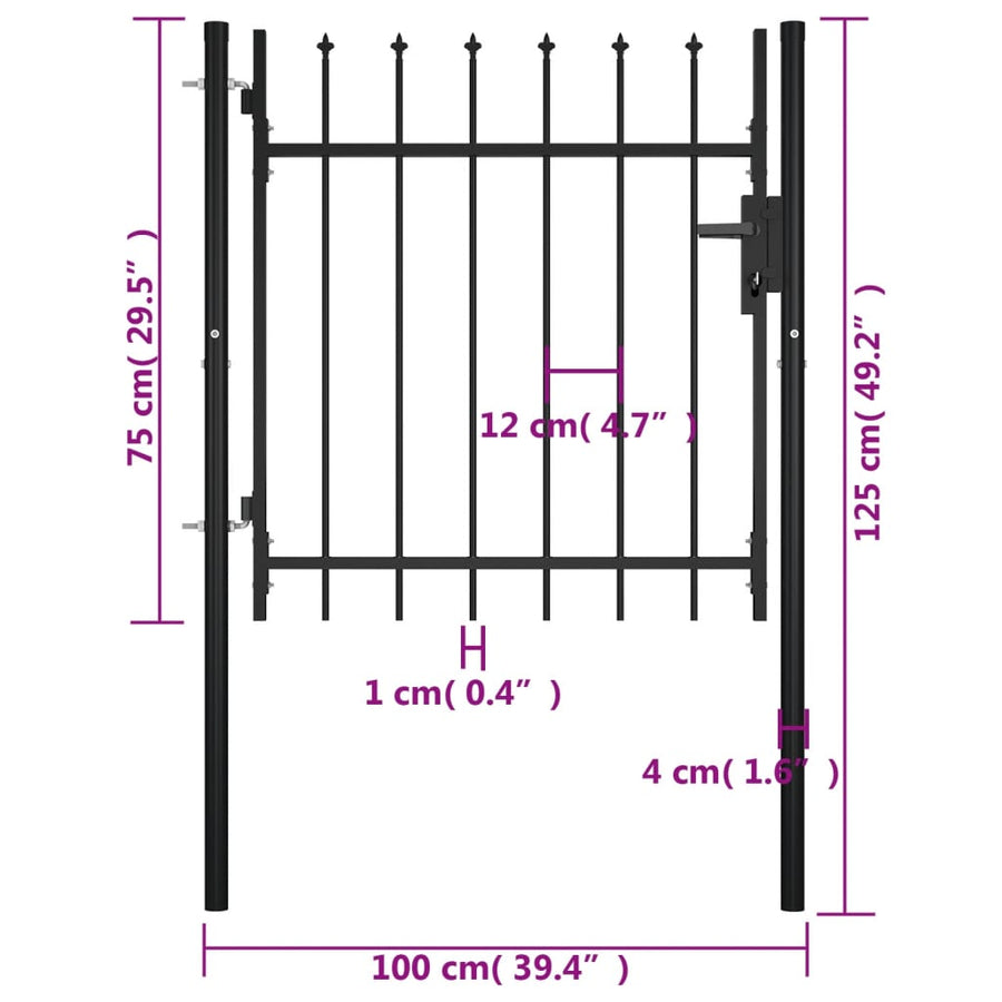 Hekpoort Met Speerpunten 100X75 Cm 100 x 75 cm