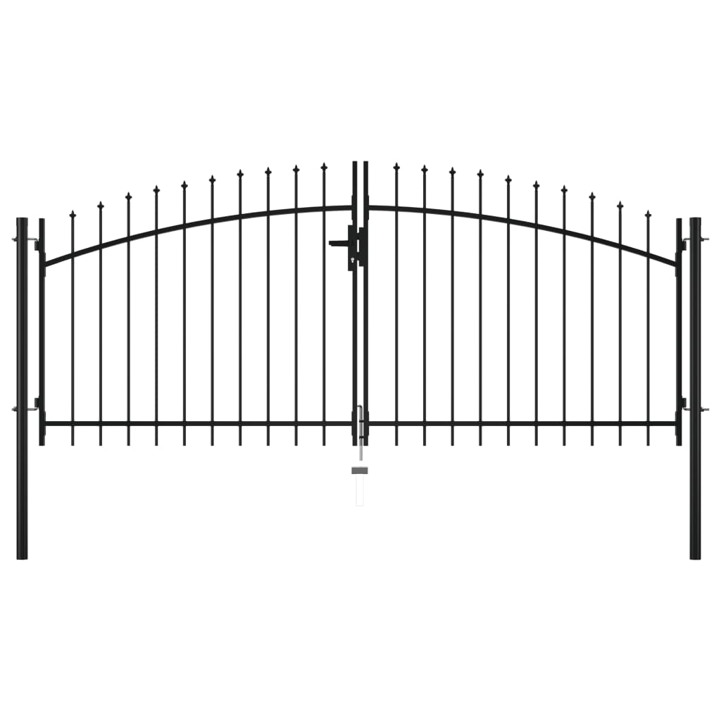 Hekpoort Dubbele Deur Met Speren Bovenkant 300X150 Cm 300 x 150 cm