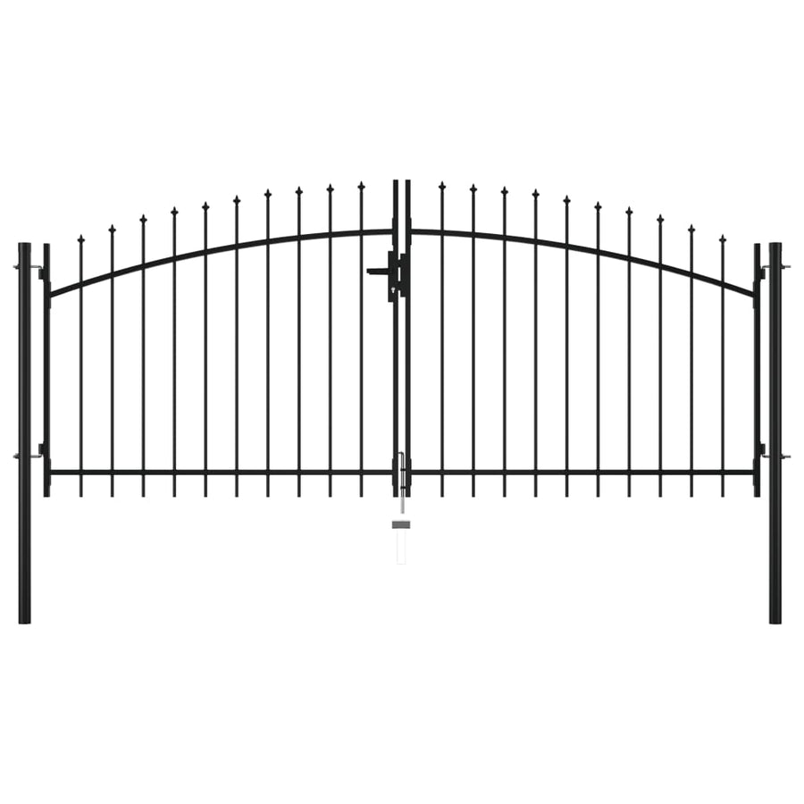 Hekpoort Dubbele Deur Met Speren Bovenkant 300X150 Cm 300 x 150 cm