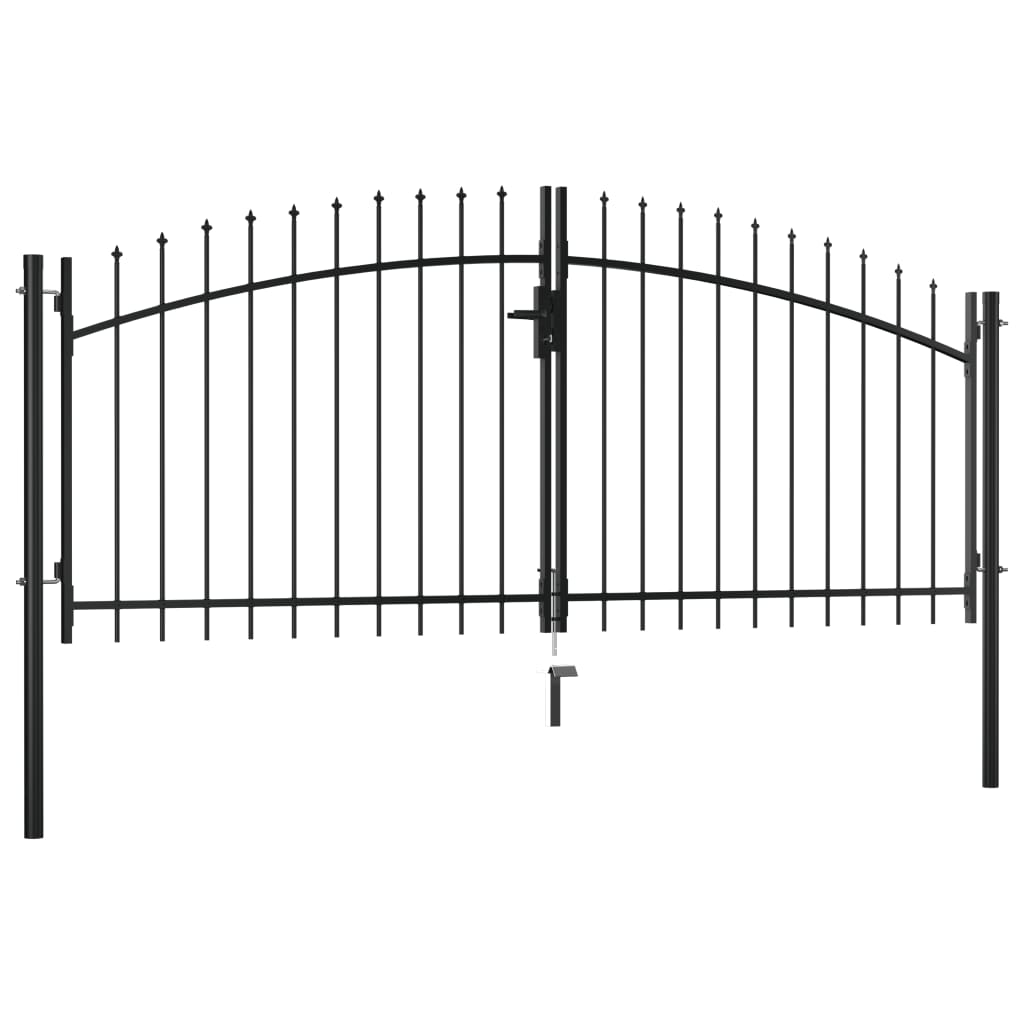 Hekpoort Dubbele Deur Met Speren Bovenkant 300X150 Cm 300 x 150 cm