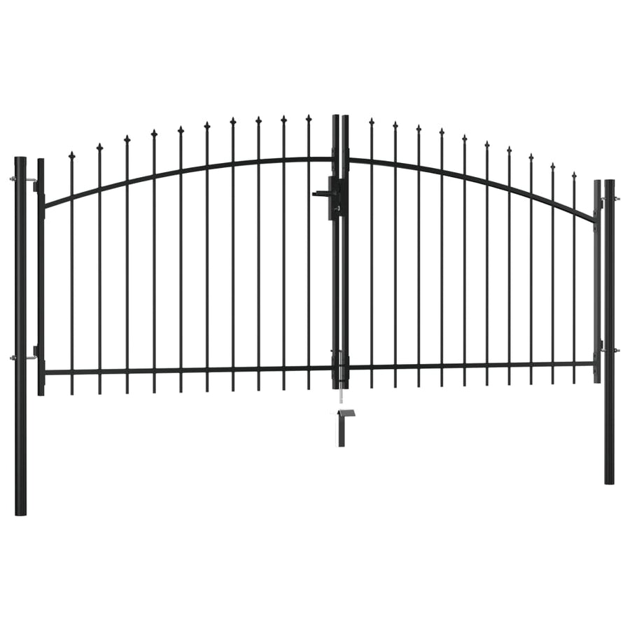 Hekpoort Dubbele Deur Met Speren Bovenkant 300X150 Cm 300 x 150 cm