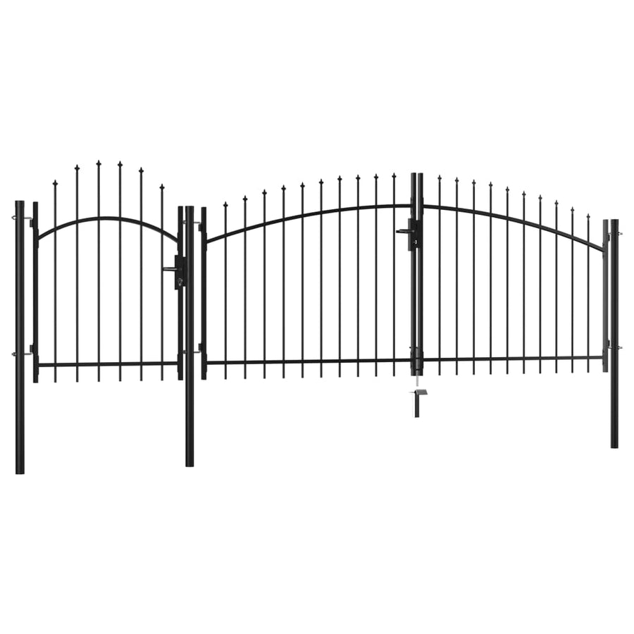 Poort 2,25X4 M Staal Zwart 2.25 x 4 m
