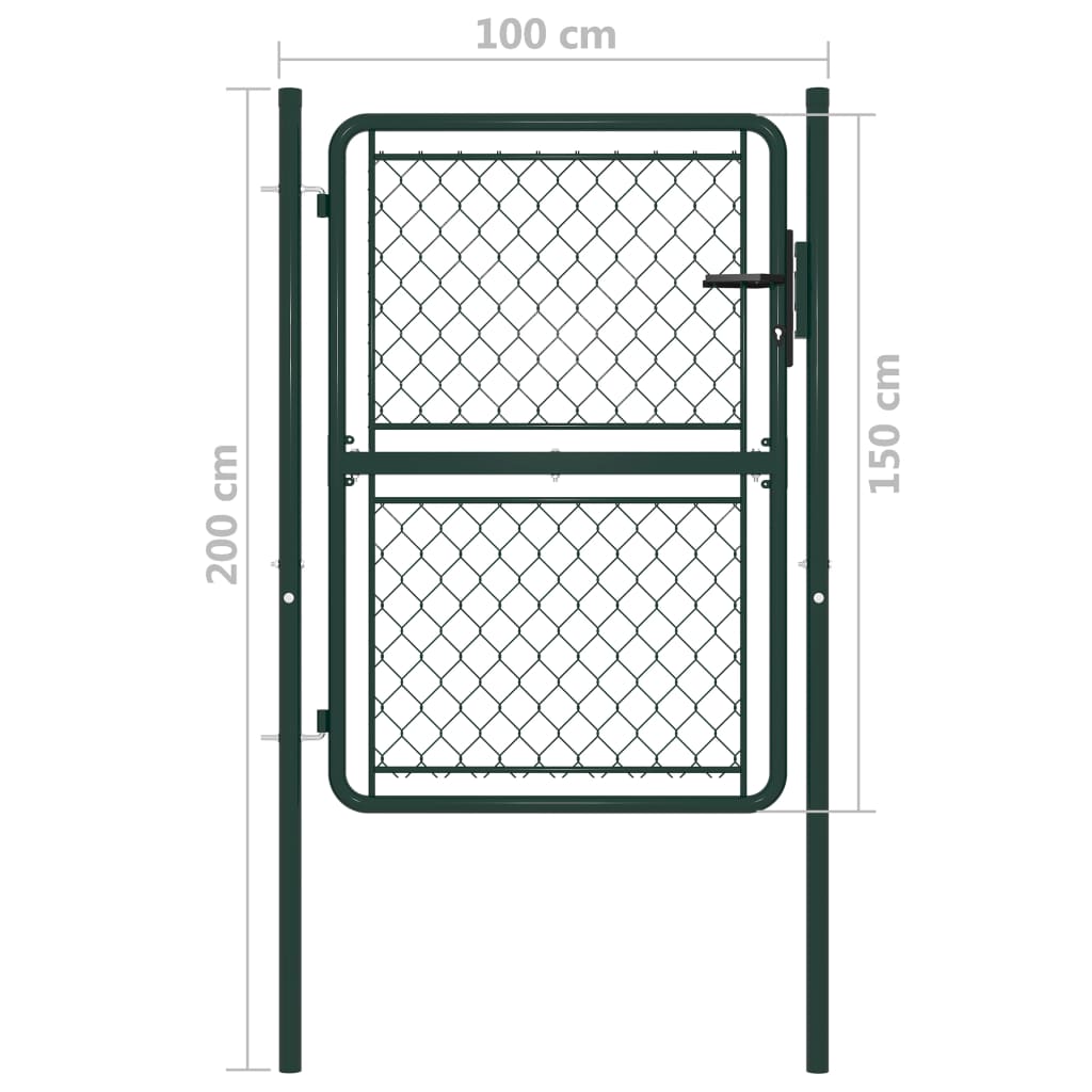 Poort Staal 100 x 150 cm