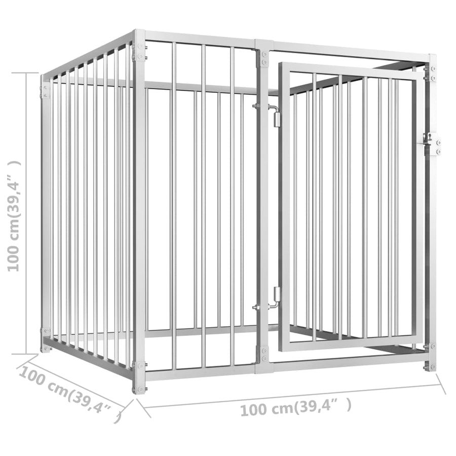Hondenkennel Voor Buiten 100 x 100 x 100 cm