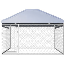 Hondenkennel voor buiten met dak 200x200x135 cm 200x200x135 cm