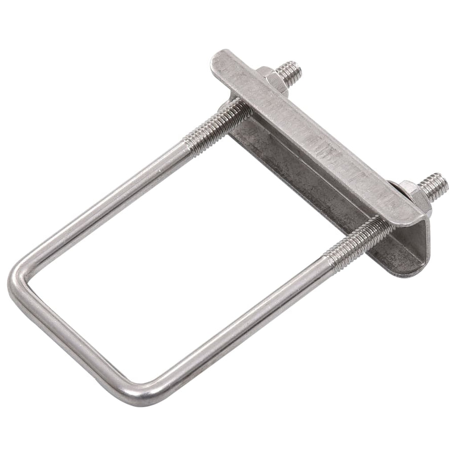U-Verbinding Voor Hekpaal 25 Sets 60X40 Mm Zilver