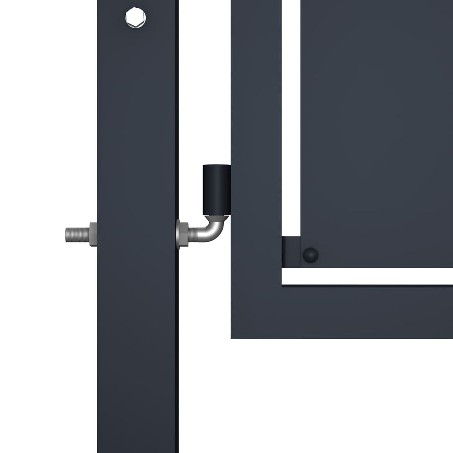Poort 100x125 cm staal antraciet 100 x 125 cm