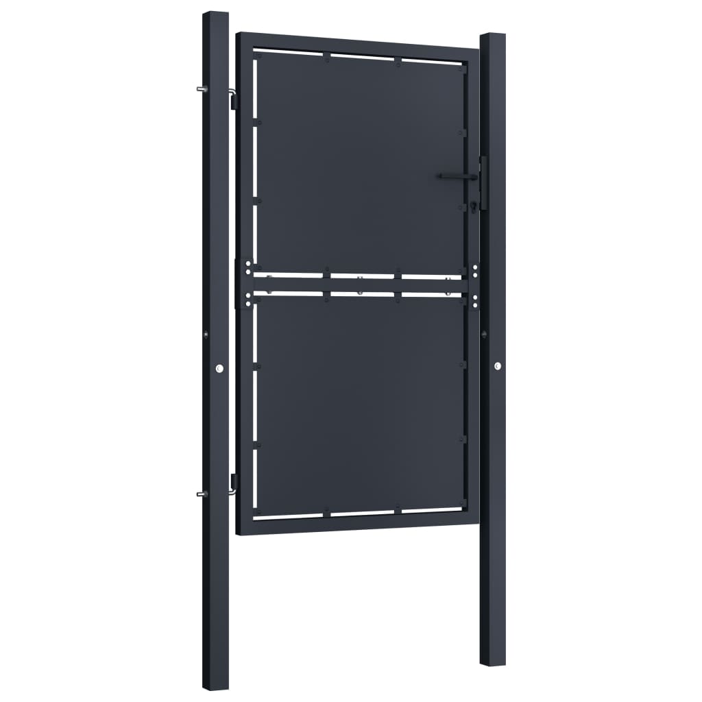 Poort 100x150 cm staal antraciet 100 x 150 cm