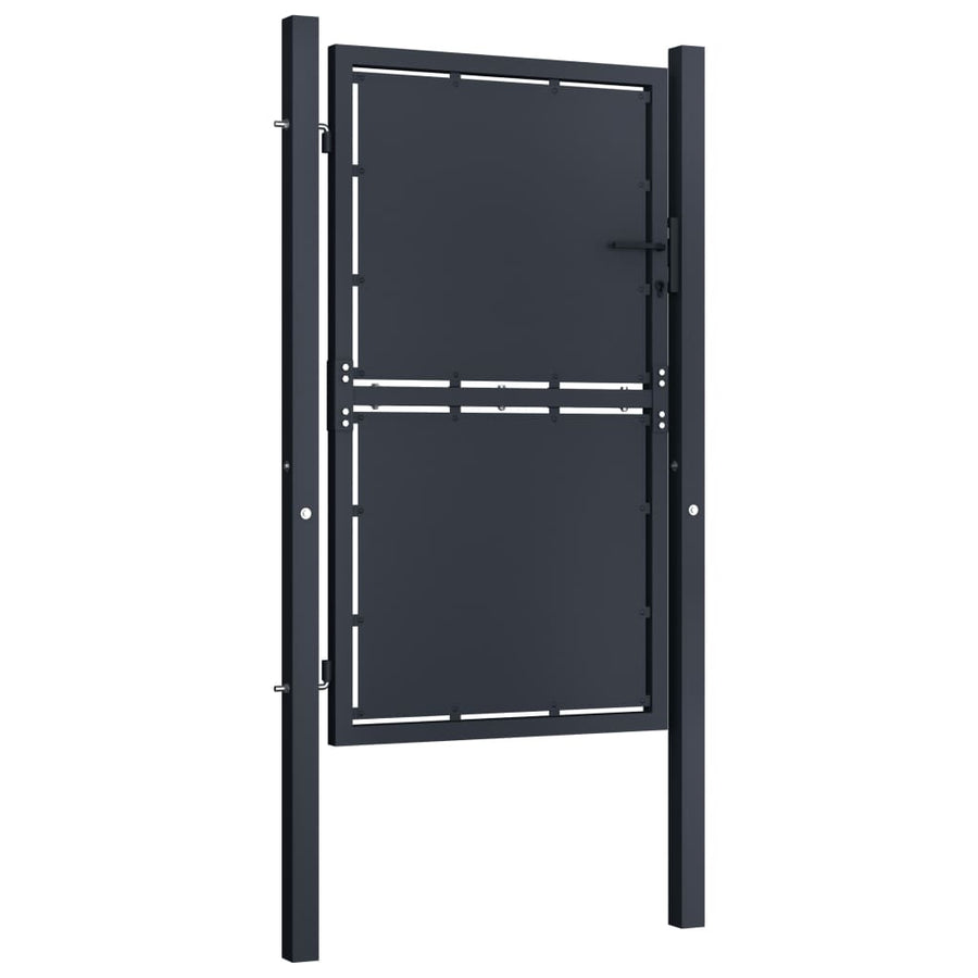 Poort 100x200 cm staal antraciet 100 x 200 cm