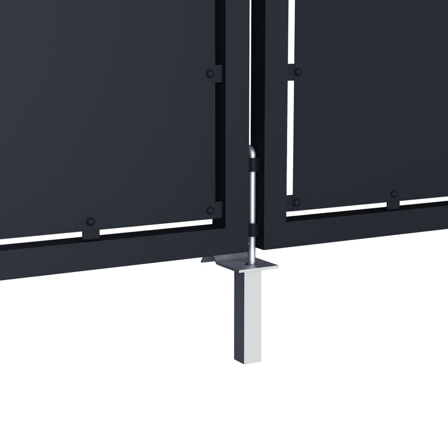 Poort 300x125 cm staal antraciet 300 x 125 cm